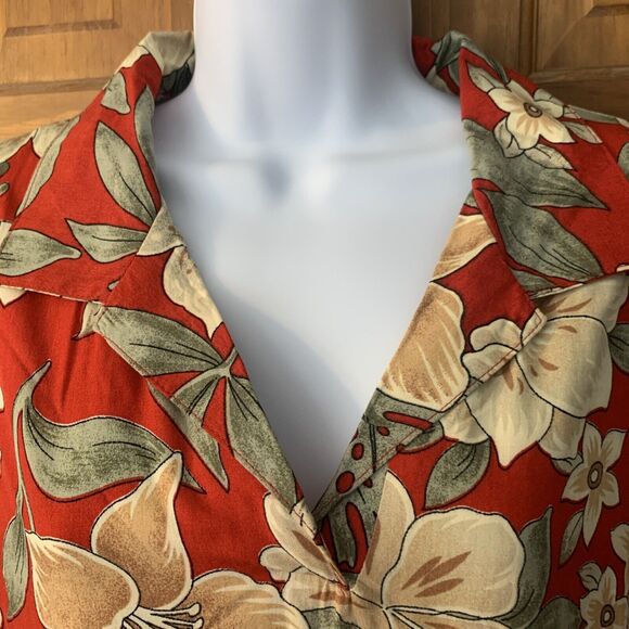 Vintage Deadstock Essentials by Lee Floral Sleeveless Button Down Maxi Dress 18W - Picture 8 of 9